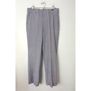 Deadstock Brooks Brothers Size 34 Long Rise Blue Gingham Golf Pants Trousers